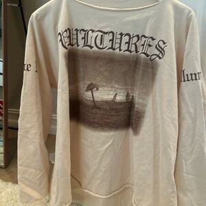 Yeezy Long Sleeve, Vultures Top, Brand New, Size M